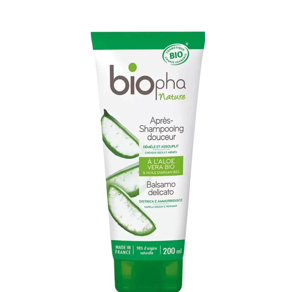 BIOPHA NATURE Apres Shampooing Douceur - Aloe Vera & Huile D'Argan Shop