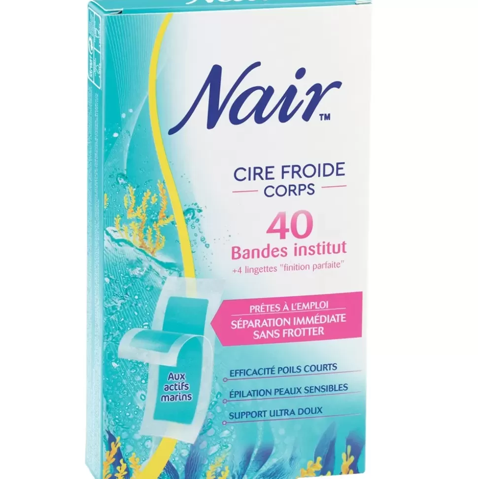 NAIR Bandes De Cire Froide Corps Aux Actifs Marins X40 Clearance
