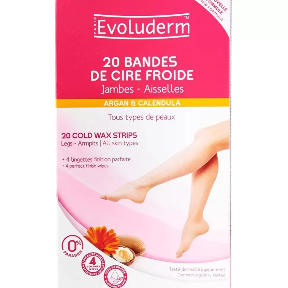 EVOLUDERM Bandes De Cire Froide Jambes-Aisselles X20 Cheap