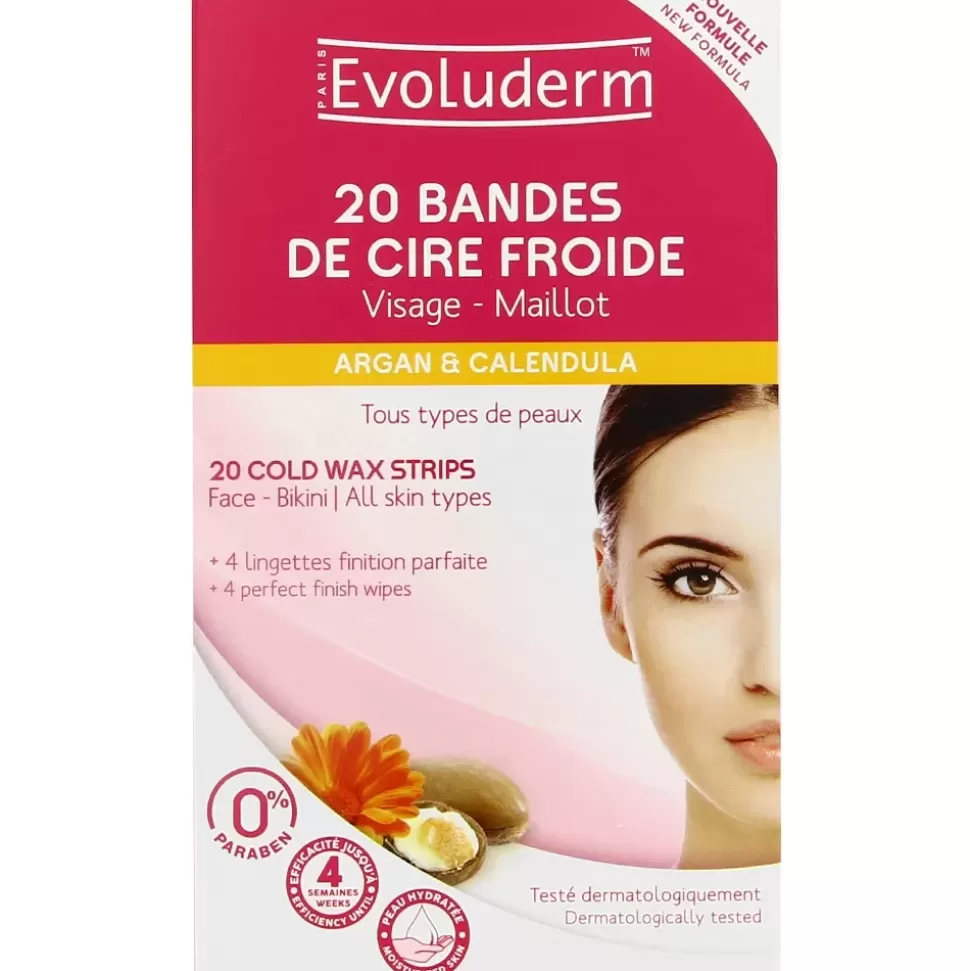 EVOLUDERM Bandes De Cire Froide Visage-Maillot X20 Cheap