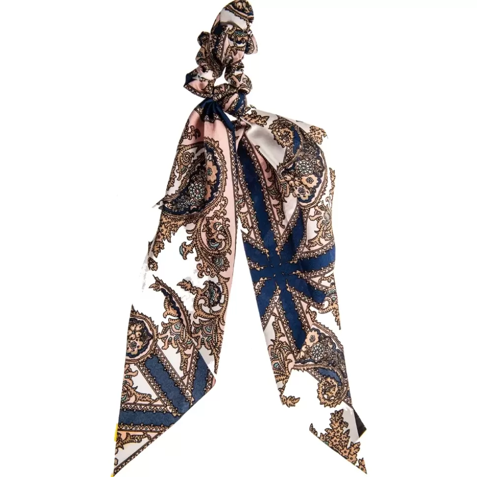 D'ANA Chouchou Foulard - Bleu & Rose Best