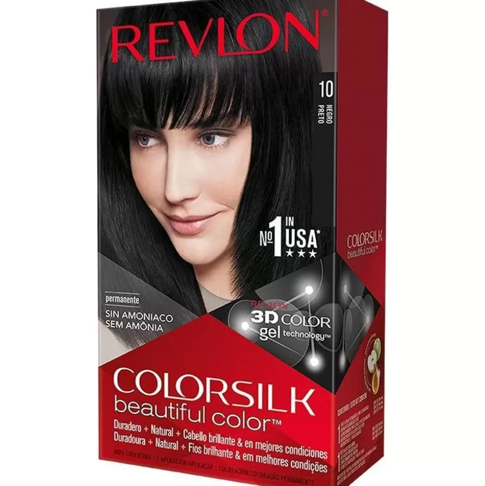REVLON Coloration Cheveux Colorsilk - 10 Noir Fashion