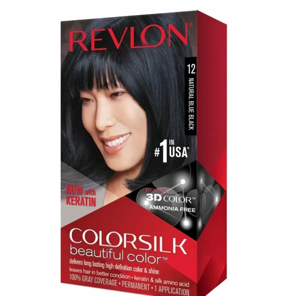 REVLON Coloration Cheveux Colorsilk - 12 Blue Black New