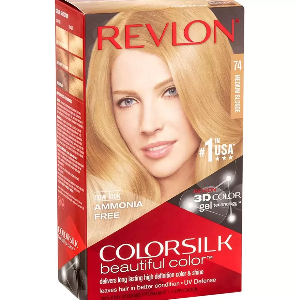 REVLON Coloration Cheveux Colorsilk - 74 Blond Moyen Cheap