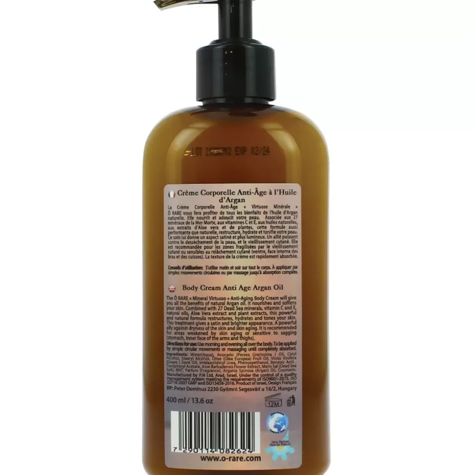 O RARE Crème Corporelle Anti-Age A L'Huile D'Argan - Virtuose Minerale Discount