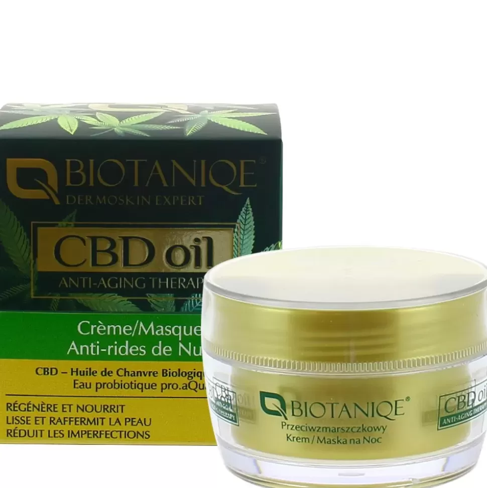 BIOTANIQE Crème Masque Anti-Rides Nuit Cbd Oil Shop