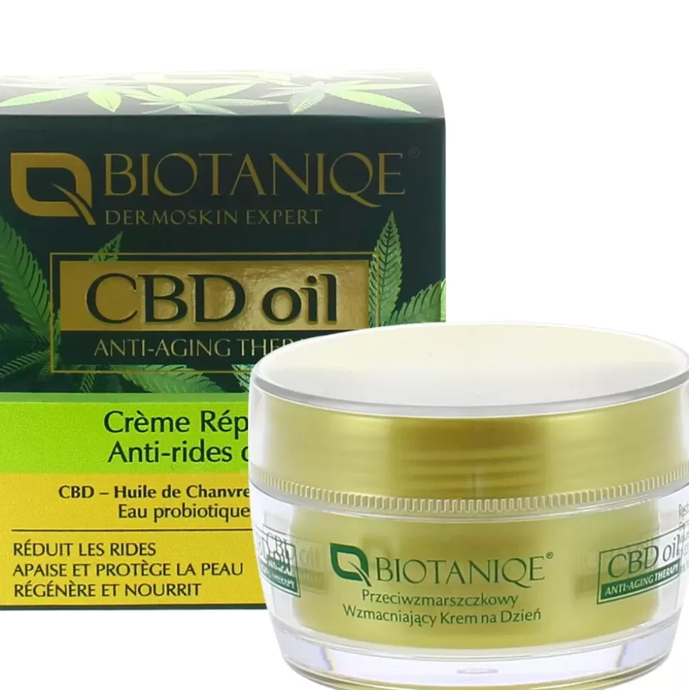 BIOTANIQE Crème Reparatrice Anti-Rides De Jour Cbd Oil Hot