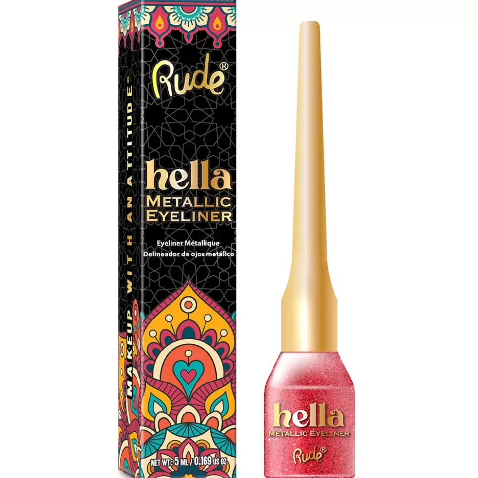 RUDE COSMETICS Eyeliner Metallique - Hella Garnet Flash Sale