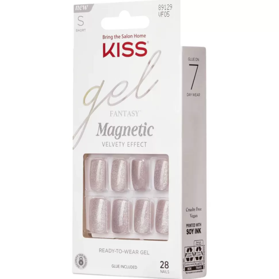 KISS USA Faux Ongles Courts - Effet Magnetique Nude Best