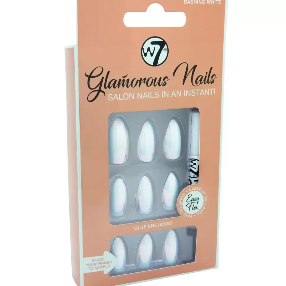 W7 Faux Ongles Glamorous – Dashing White Clearance