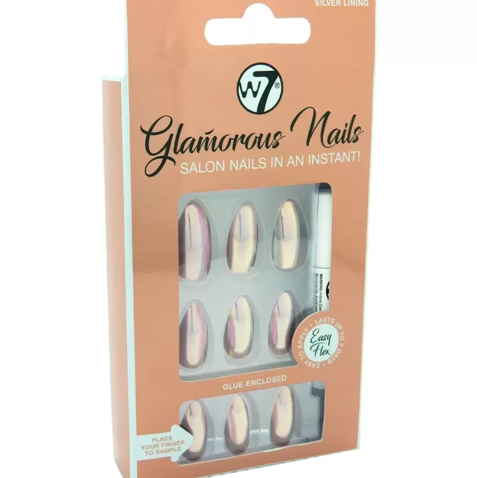 W7 Faux Ongles Glamorous – Silver Lining Sale