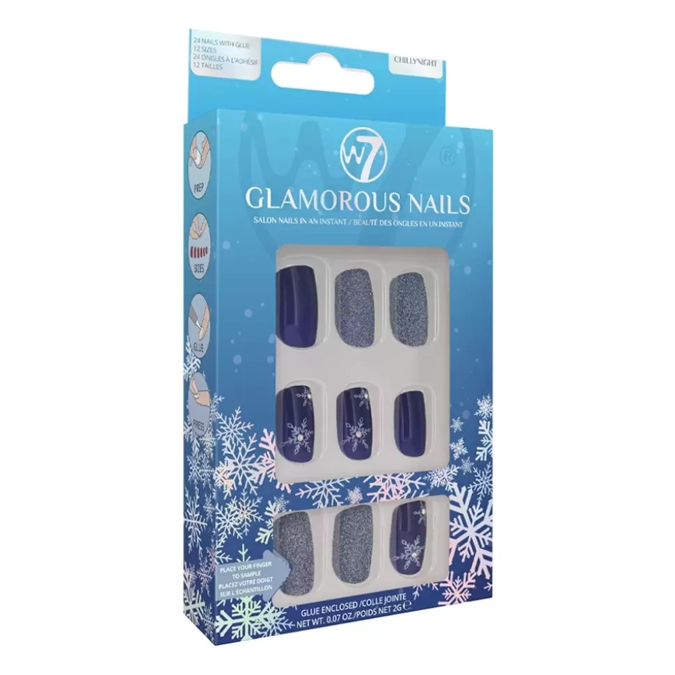 W7 Faux Ongles Glamorous Winter - Chilly Night Sale