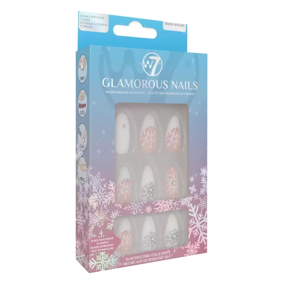 W7 Faux Ongles Glamorous Winter - Snow Ballin' New