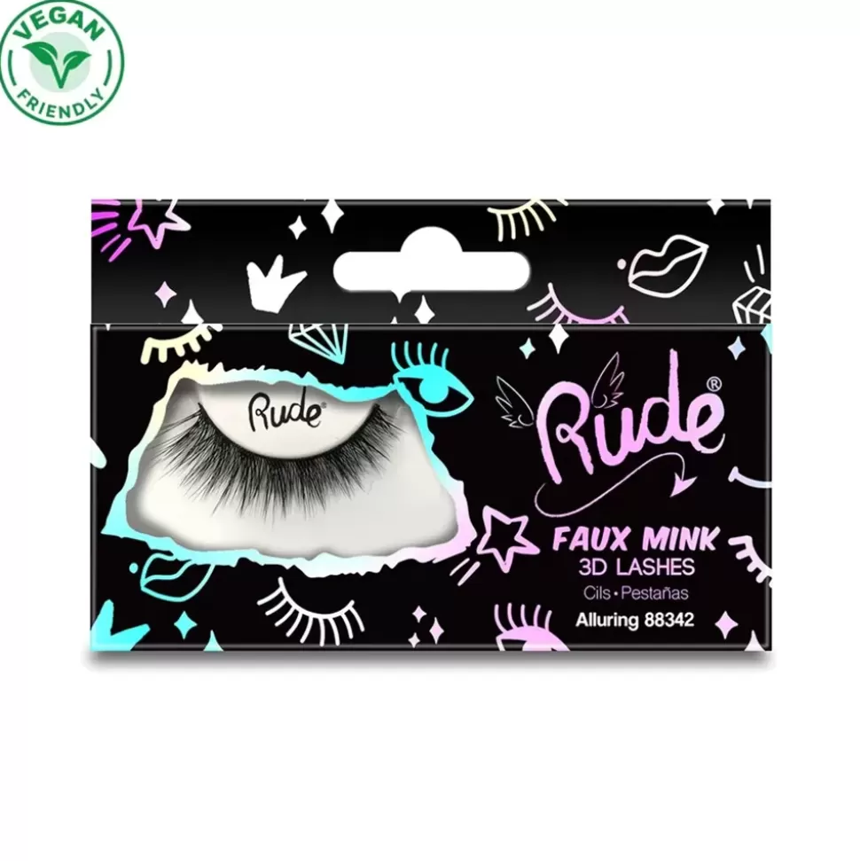 RUDE COSMETICS Faux-Cils Essential - 3D Lashes - Alluring Cheap