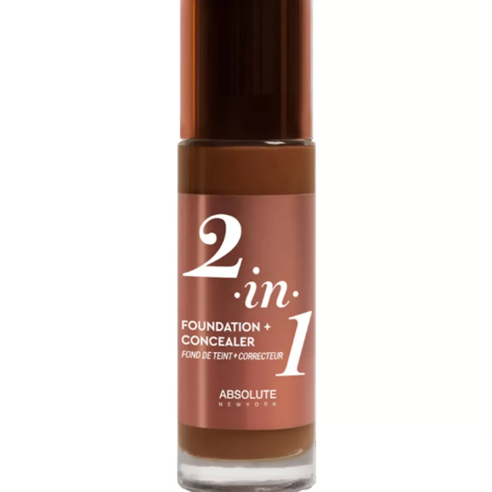 ABSOLUTE NEW YORK Fond De Teint Correcteur 2-En-1 - Warm Chestnut Best