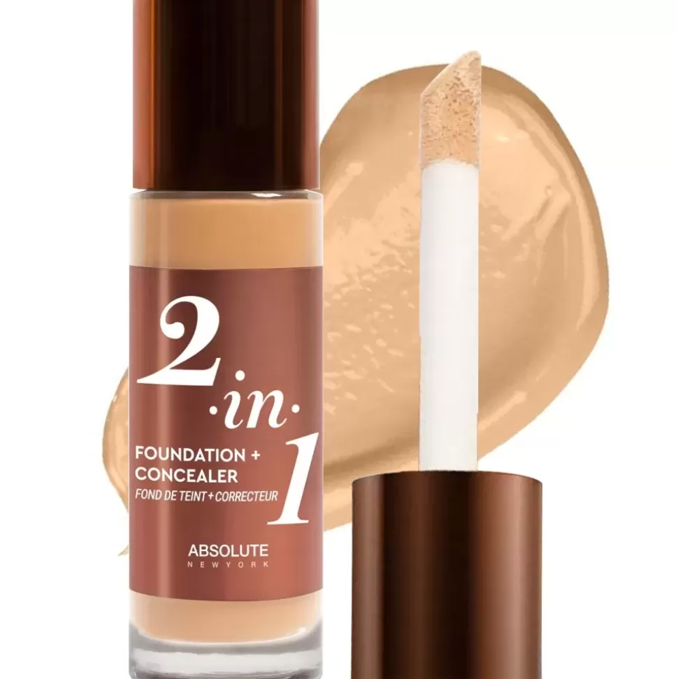 ABSOLUTE NEW YORK Fond De Teint Correcteur 2-En-1 - Warm Sand Shop