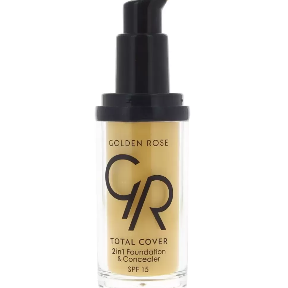 GOLDEN ROSE Fond De Teint Et Correcteur 2 En 1 - Total Cover - N11 Nude Hot