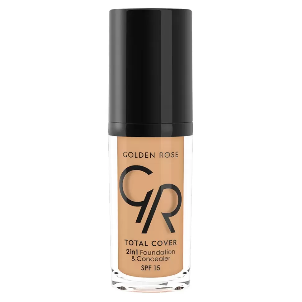 GOLDEN ROSE Fond De Teint Et Correcteur 2 En 1 - Total Cover - N13 Natural Tan Discount