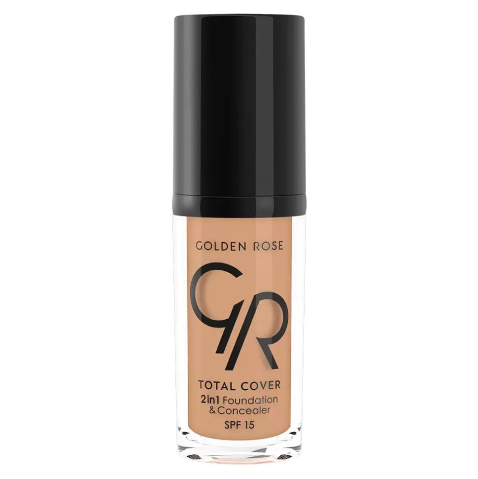 GOLDEN ROSE Fond De Teint Et Correcteur 2 En 1 - Total Cover - N16 Warm Honey Fashion