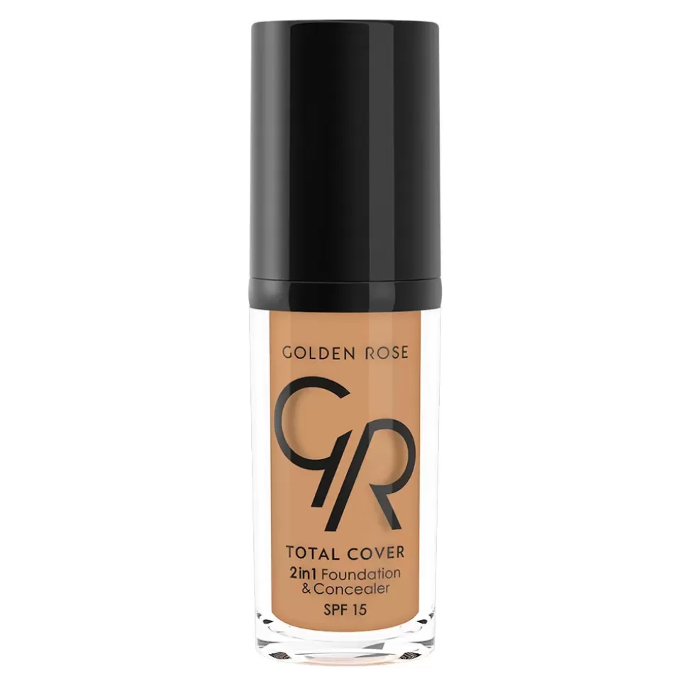 GOLDEN ROSE Fond De Teint Et Correcteur 2 En 1 - Total Cover - N19 Caramel Sale