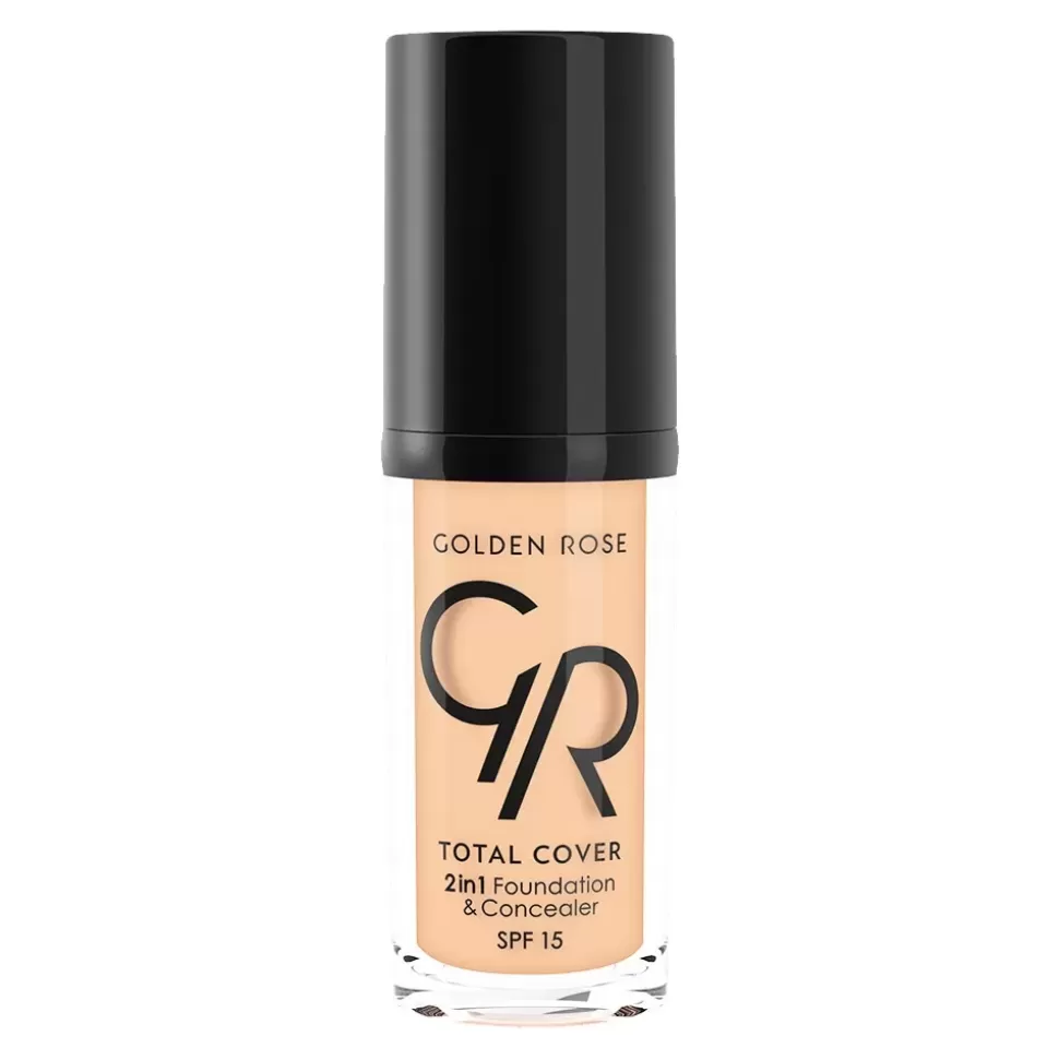 GOLDEN ROSE Fond De Teint Et Correcteur 2 En 1 - Total Cover - N22 Natural Beige Store