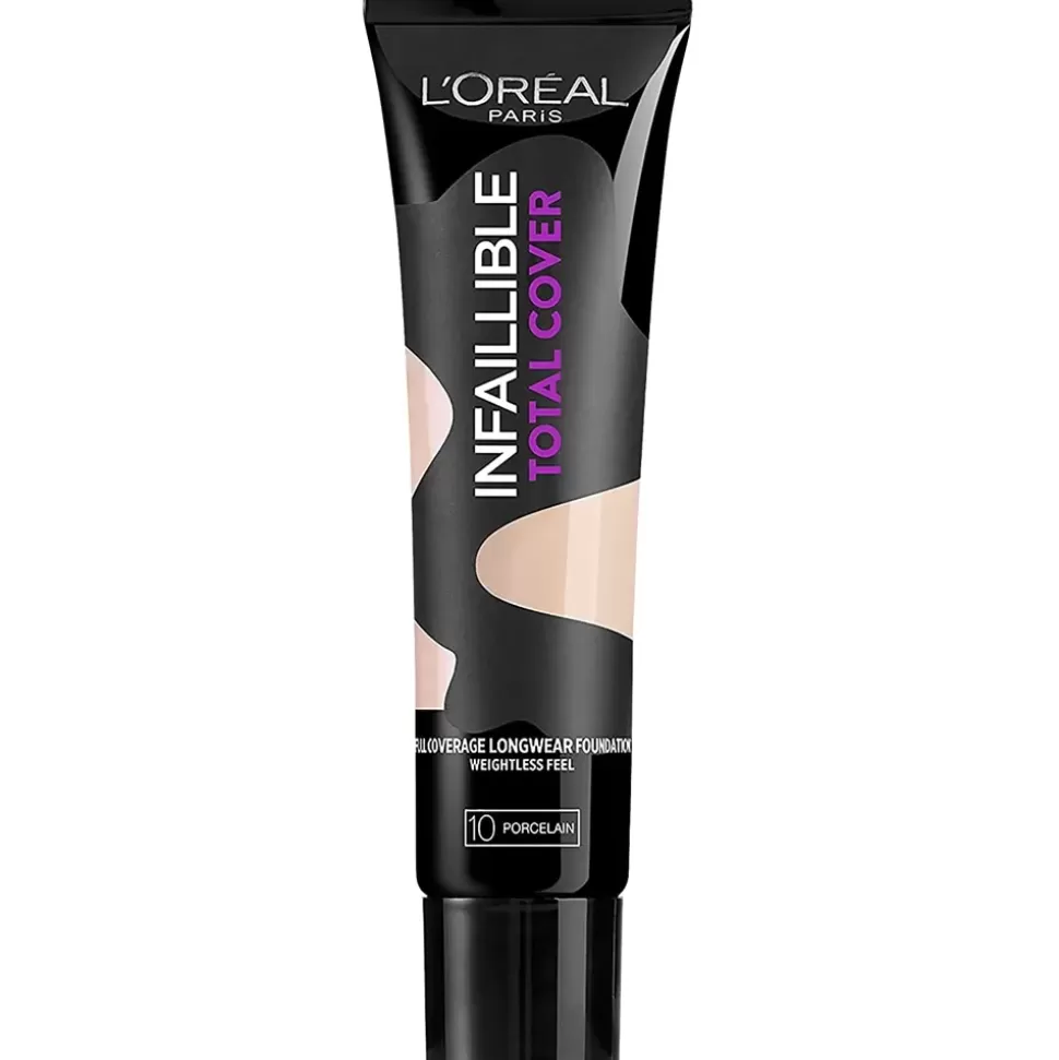 L'OREAL Fond De Teint Liquide Infaillible Total Cover – 10 Porcelain New