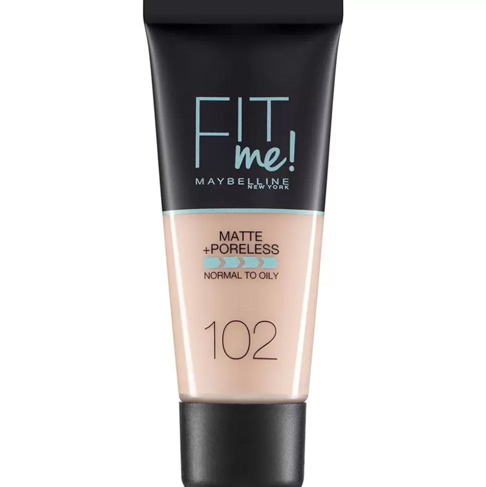 MAYBELLINE Fond De Teint Matifiant Fit Me ! - 102 Ivoire Clair Hot