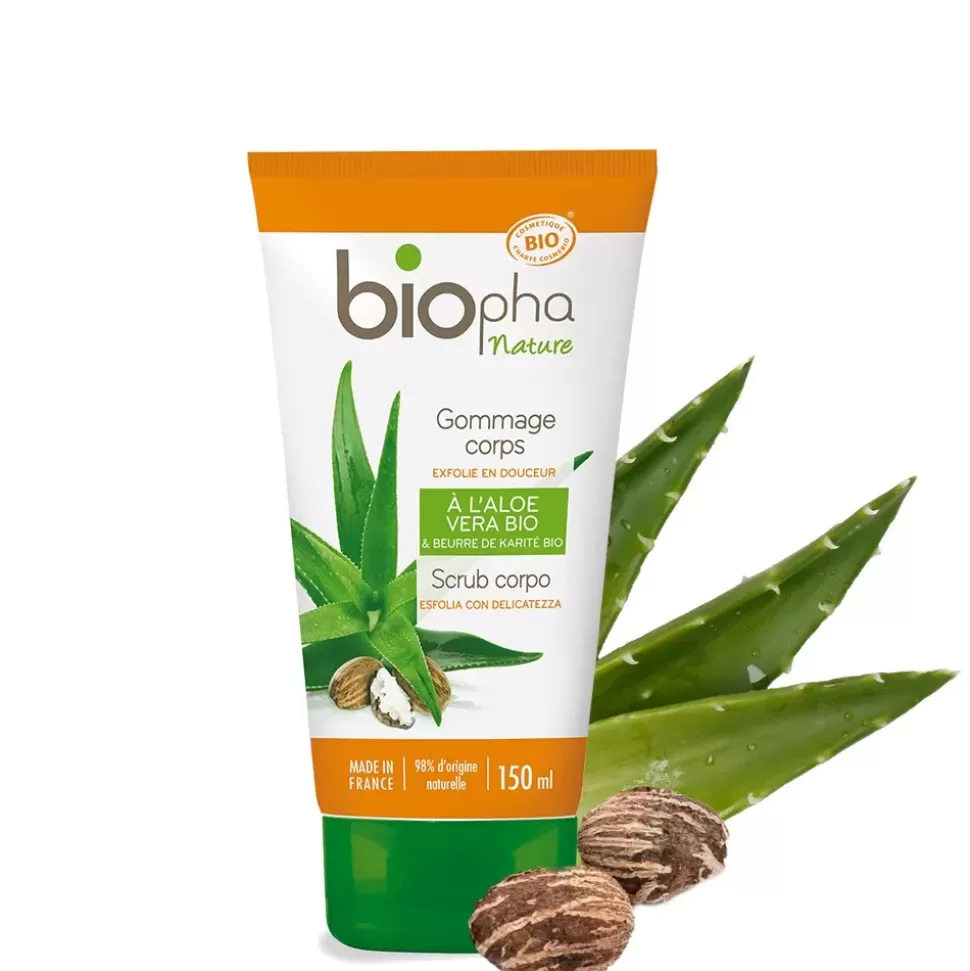 BIOPHA NATURE Gommage Corps A L'Aloe Vera Et Beurre De Karite Hot