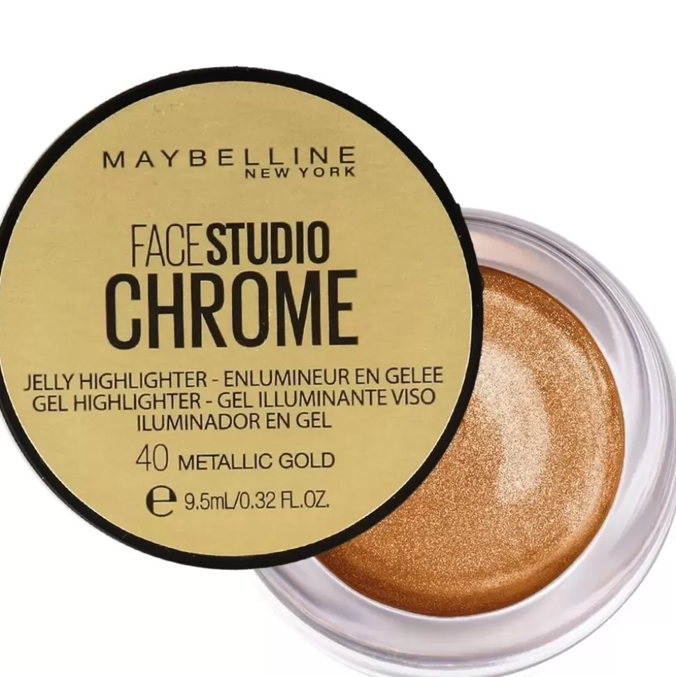 MAYBELLINE Highlighter Gel Chrome - 40 Metallic Gold Clearance