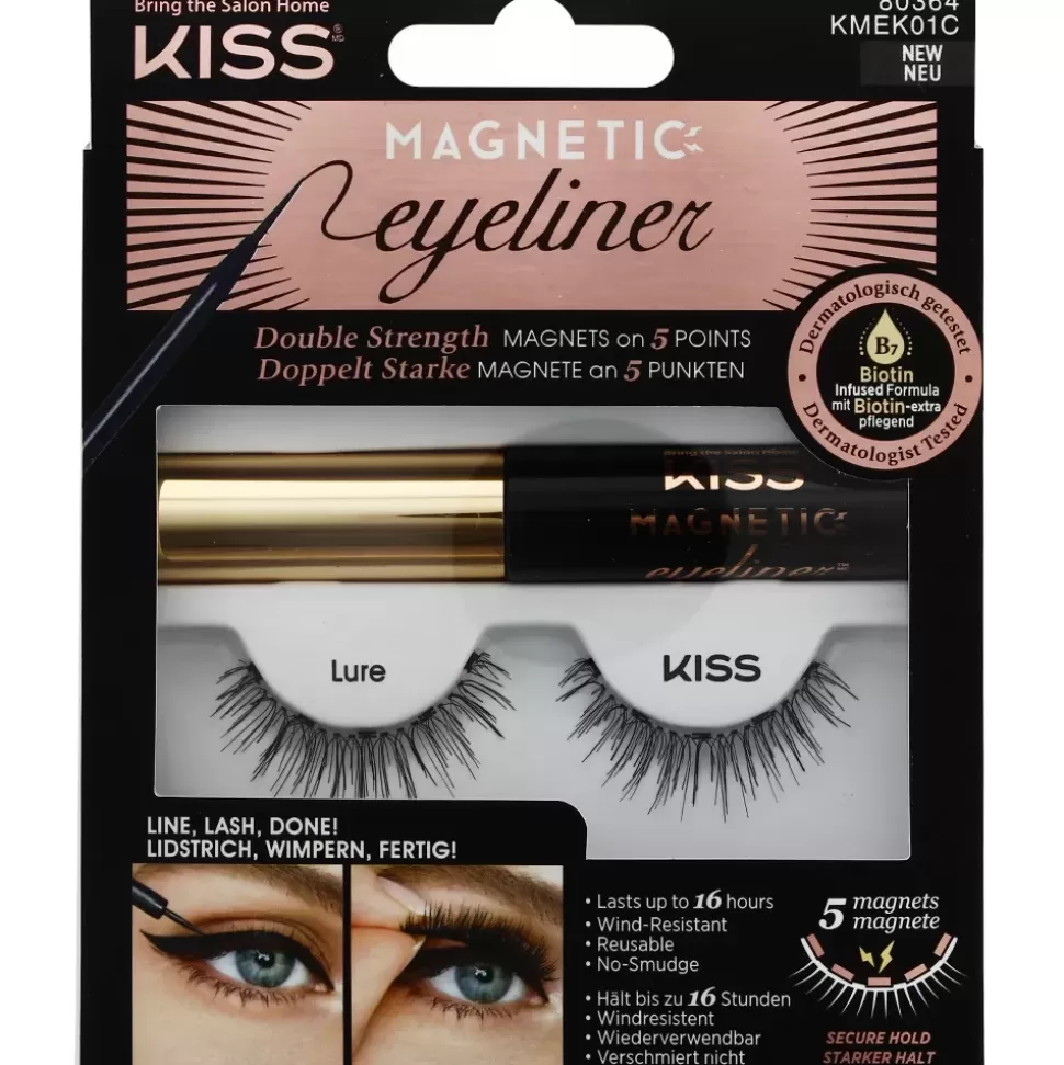 KISS USA Kit Faux-Cils Magnetic Eyeliner 01 Best