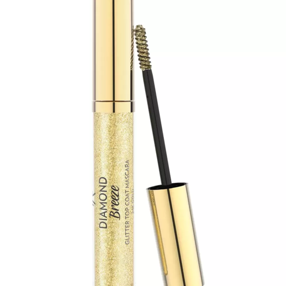 GOLDEN ROSE Mascara Top Coat Glitter - 24K Gold New