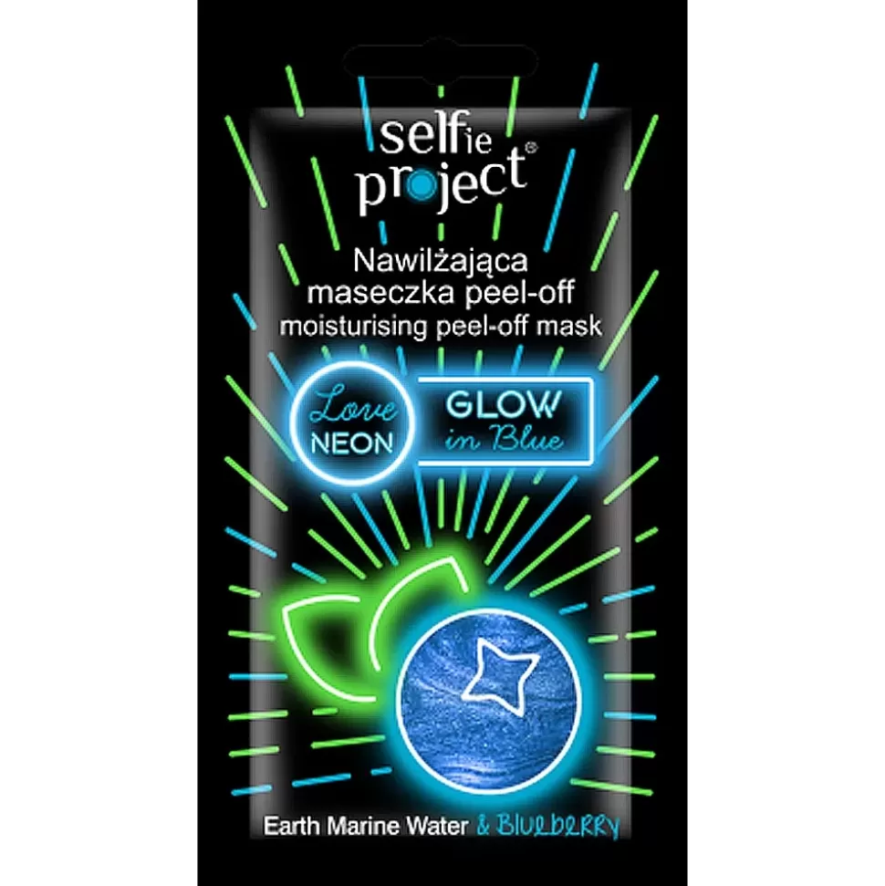 SELFIE PROJECT Masque Peel-Off Neon - Glow In Blue New