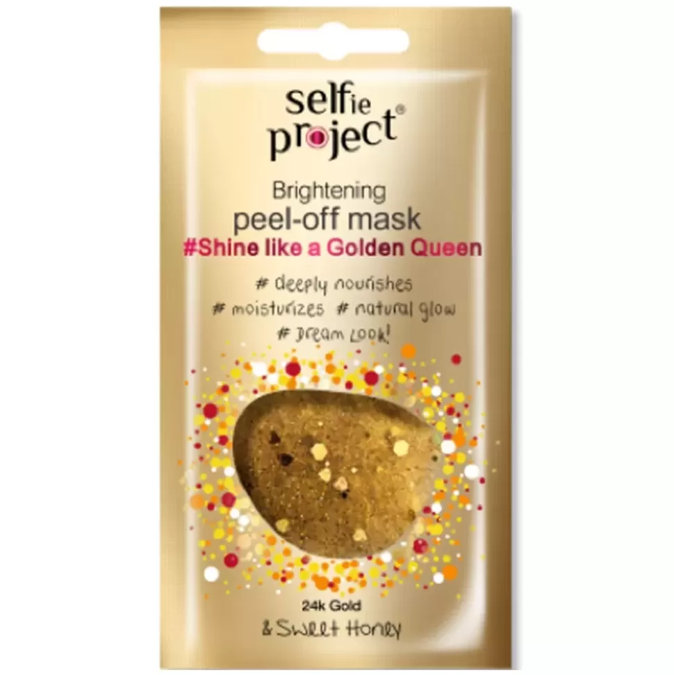 SELFIE PROJECT Masque Peel-Off "Shine Like A Golden Queen" - Embellissant Clearance