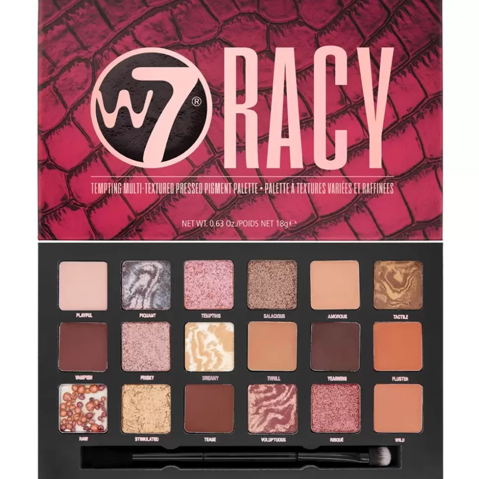 W7 Palette 18 Fards A Paupières Racy Store