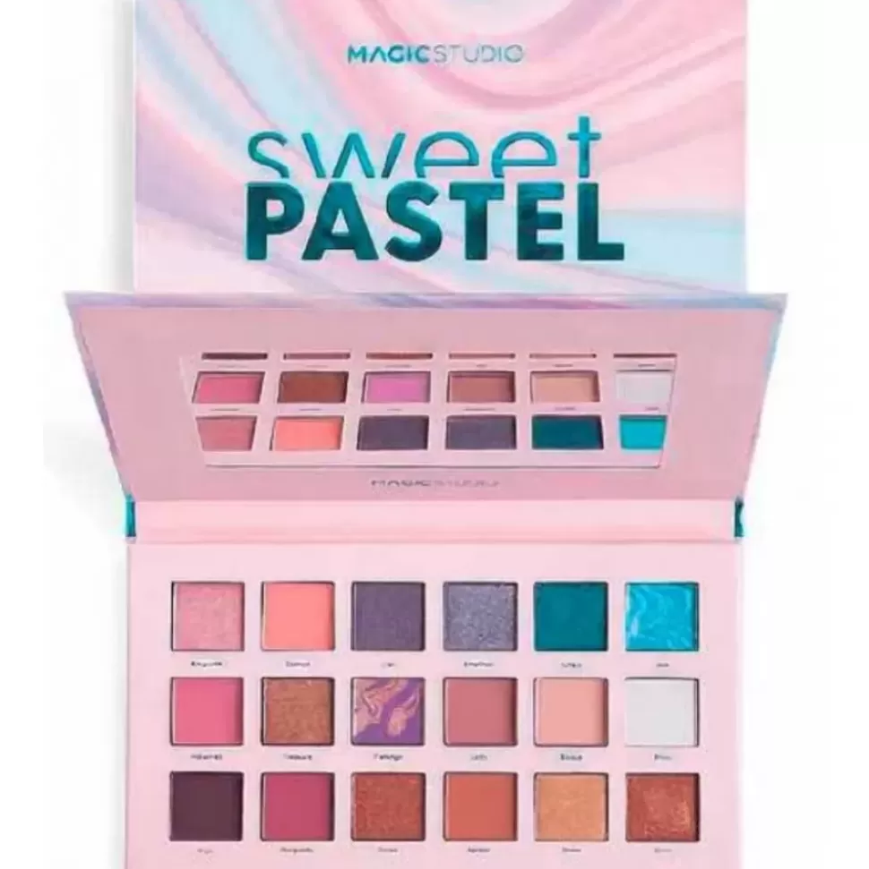 MAGIC STUDIO Palette 18 Fards A Paupières Sweet Pastel Fashion