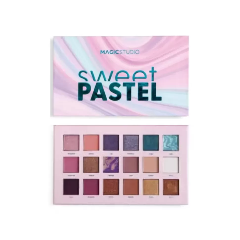 MAGIC STUDIO Palette 18 Fards A Paupières Sweet Pastel Fashion