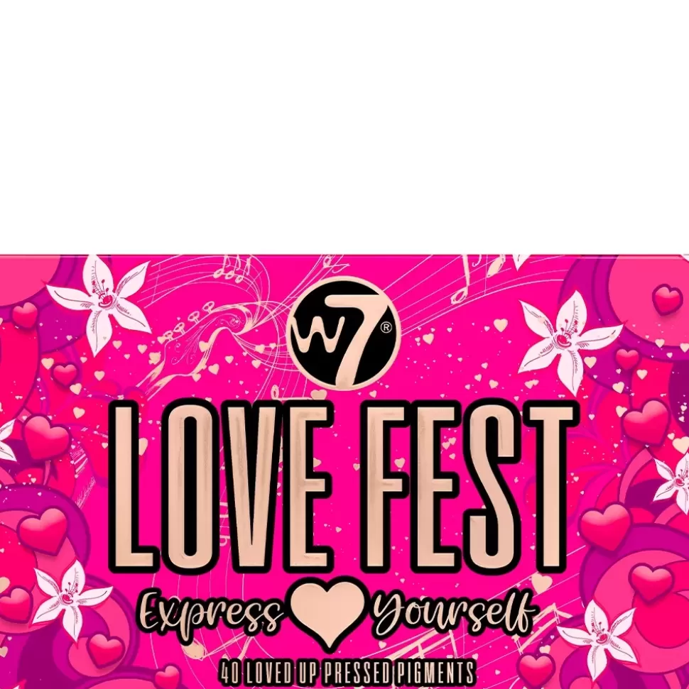 W7 Palette 40 Fards A Paupières - Love Fest Outlet