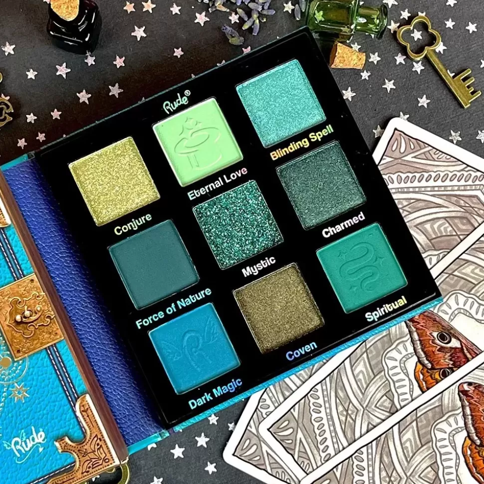 RUDE COSMETICS Palette 9 Fards A Paupières - The Spell Book - Love Outlet