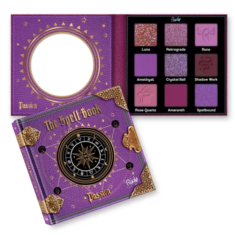 RUDE COSMETICS Palette 9 Fards A Paupières - The Spell Book - Passion Best