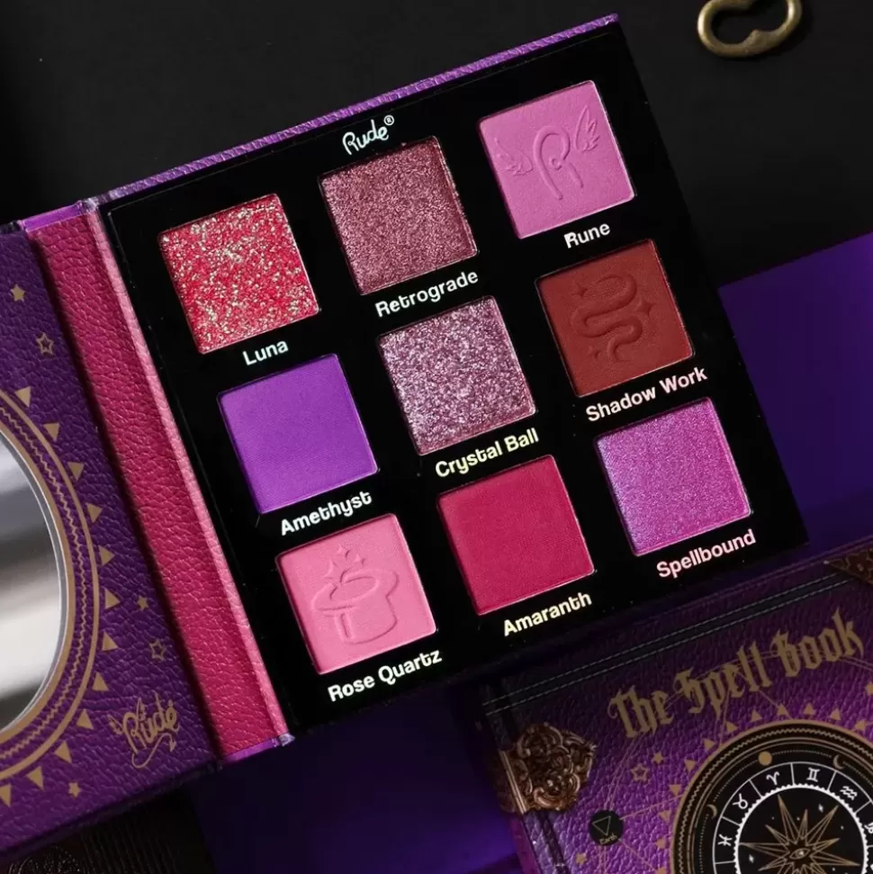 RUDE COSMETICS Palette 9 Fards A Paupières - The Spell Book - Passion Best