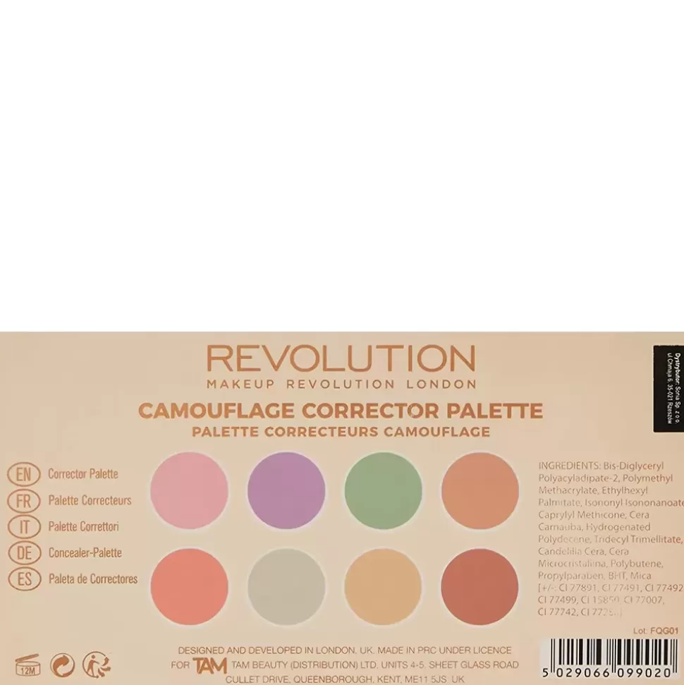 REVOLUTION Palette De 8 Correcteurs - Camouflage Corrector Palette Best