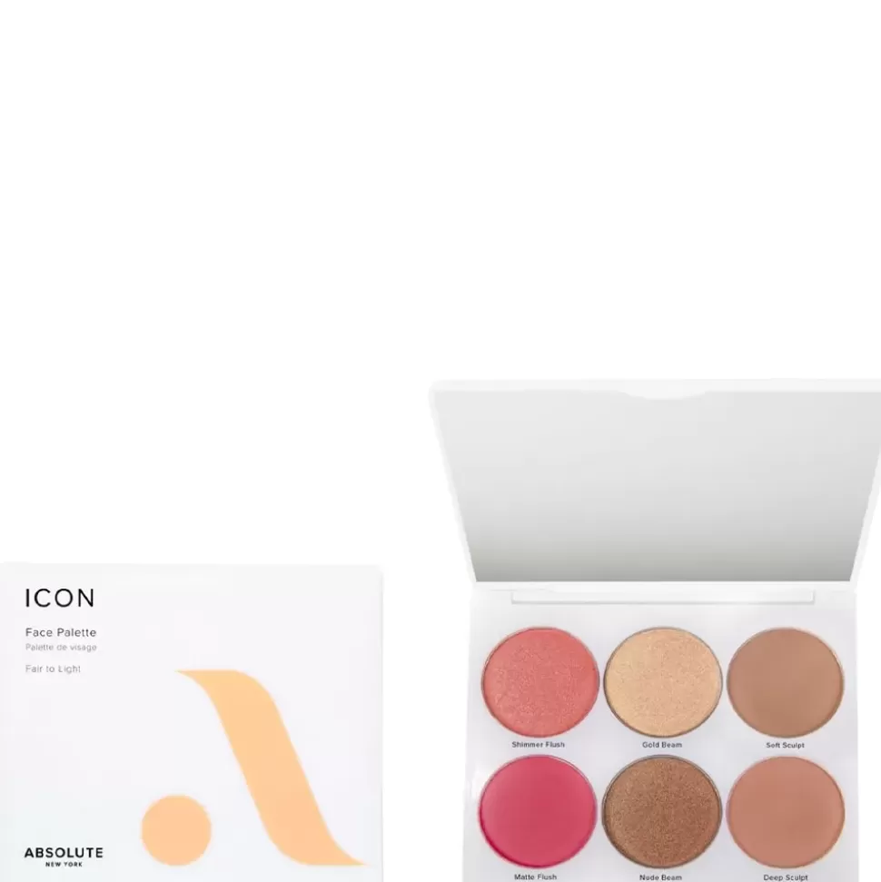 ABSOLUTE NEW YORK Palette Visage Icon - Fair To Light Cheap