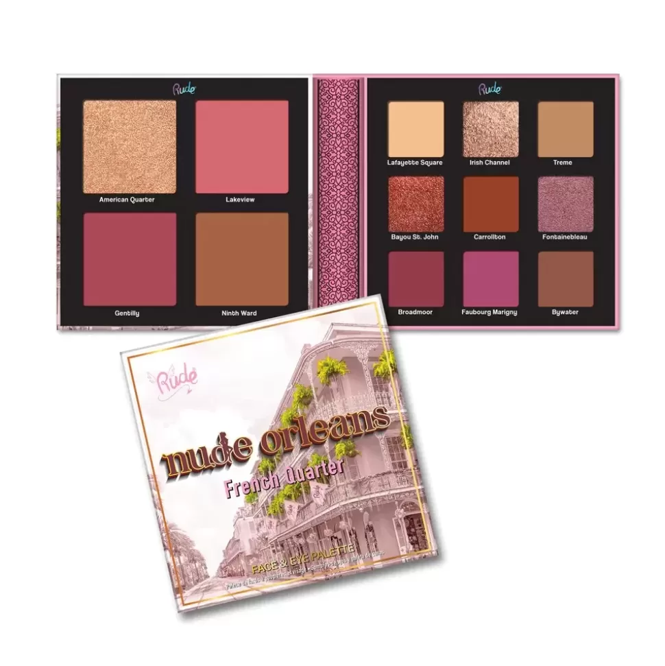 RUDE COSMETICS Palette Yeux & Visage - Nude Orleans Cheap