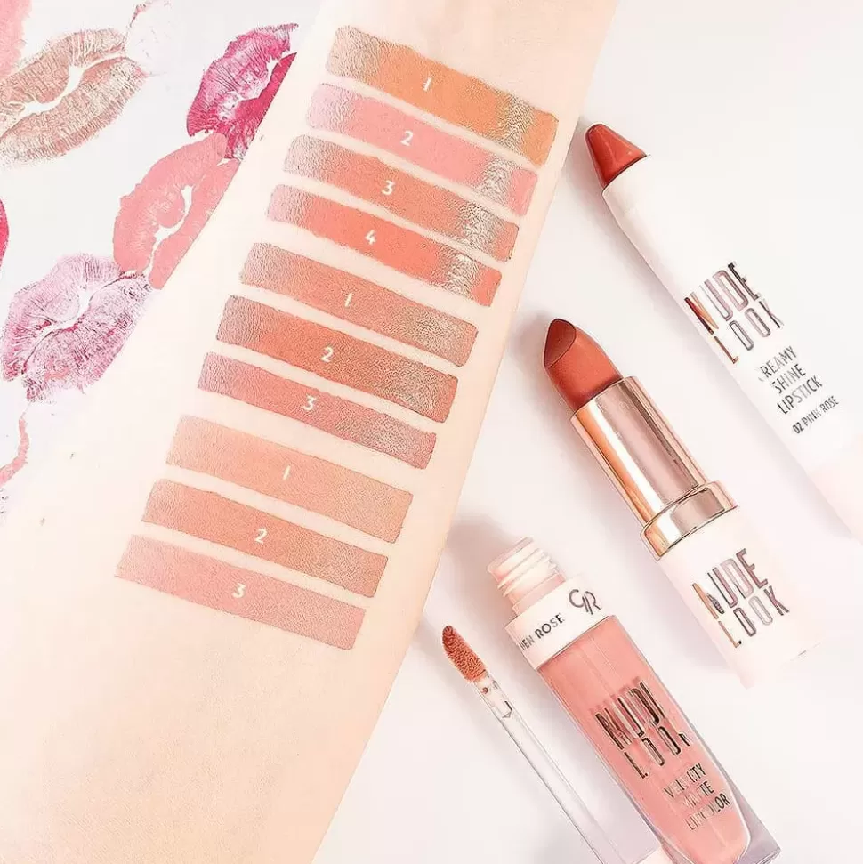 GOLDEN ROSE Rouge À Lèvres Brillant Nude Look - 04 Coral Nude Discount