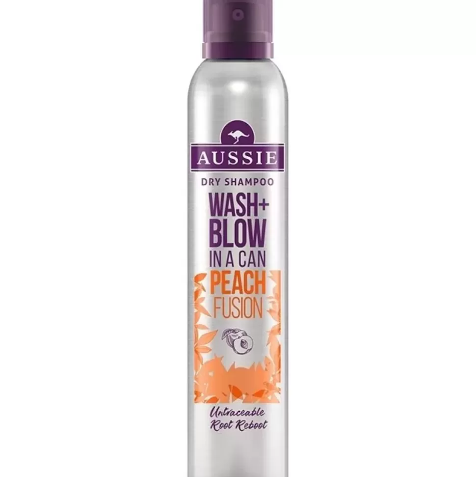 AUSSIE Shampoing Sec Wash+Blow Peach Fusion Best