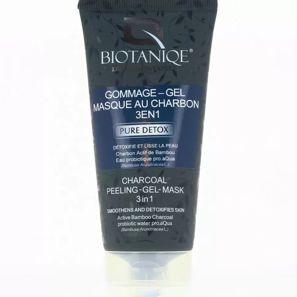 BIOTANIQE Soin Visage 3-En-1 Gommage - Gel - Masque Au Charbon Cheap