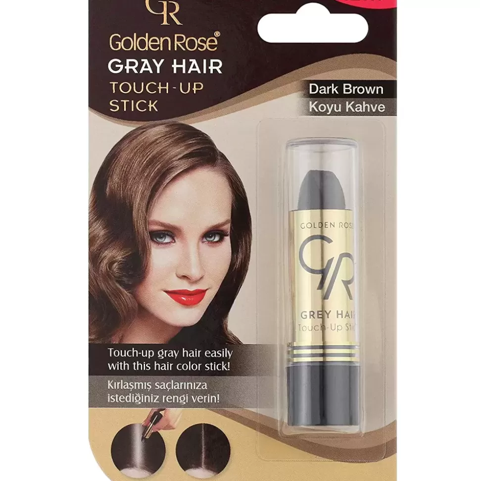 GOLDEN ROSE Stick Cheveux Touch-Up - Dark Brown Hot