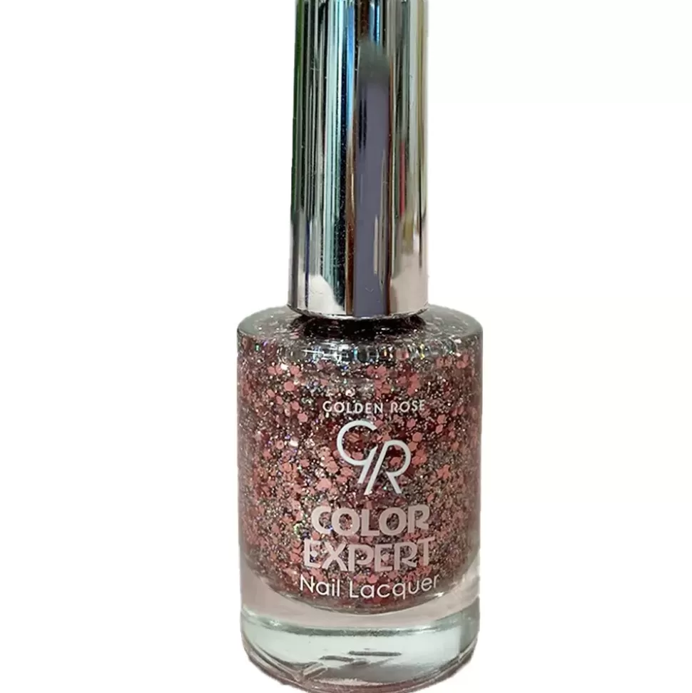 GOLDEN ROSE Vernis A Ongles Paillette Color Expert - 608 Rose Et Gris Outlet