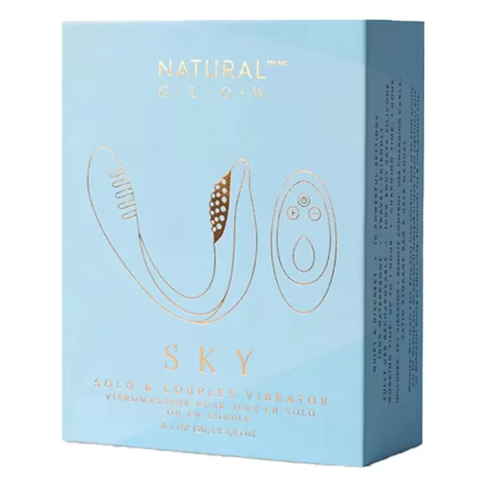 NATURAL GLOW Vibromasseur Duo - Sky Cheap